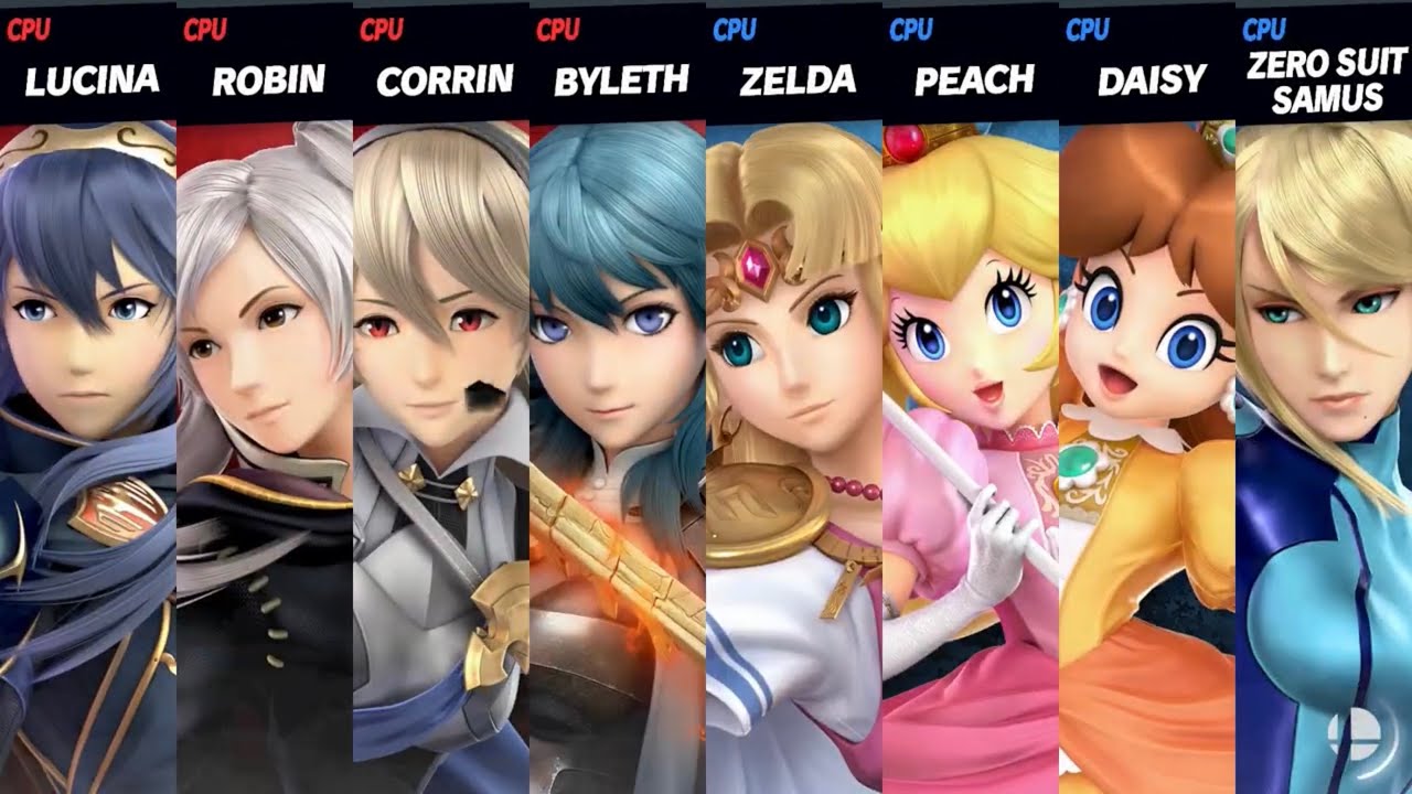 Super Smash Bros. Ultimate - Fire Emblem Girls vs Girls