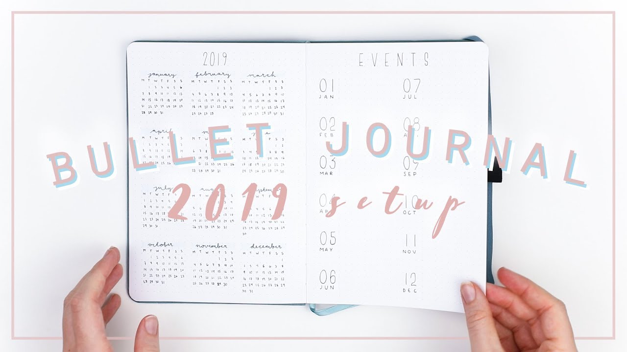 Bullet Journal 2019 setup
