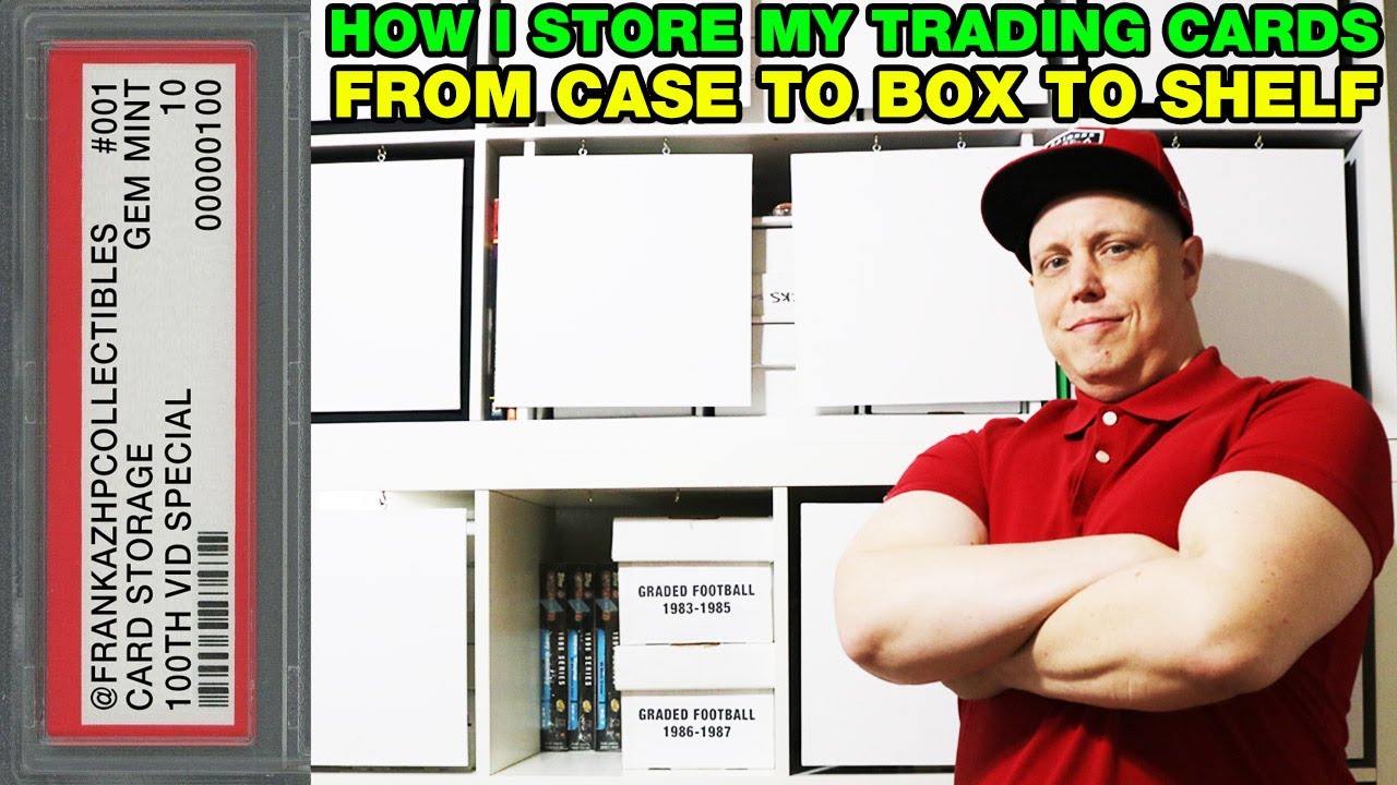 How I STORE and ORGANIZE my trading cards. Cases, Boxes, Shelf, & Customization