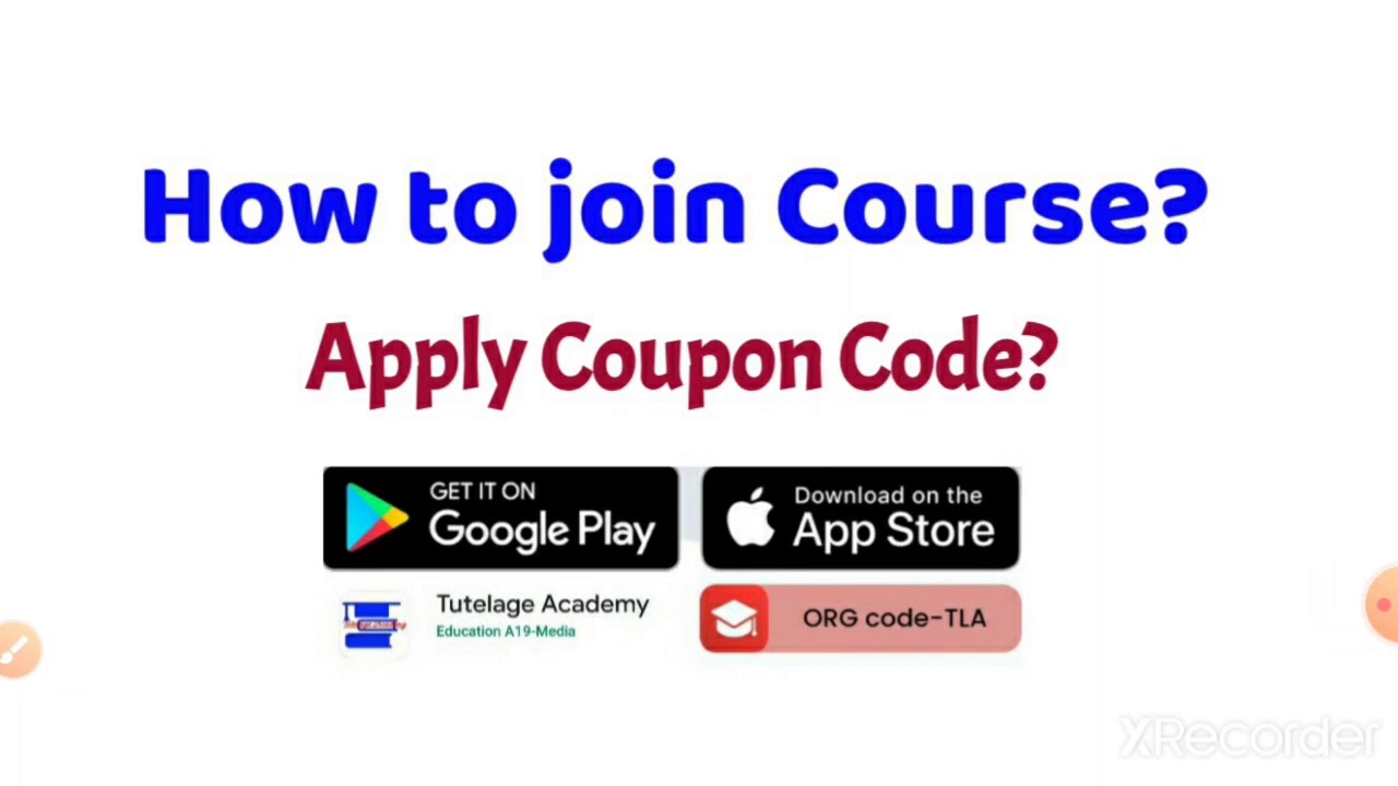 How to join Course and Apply Discount Coupon Code on Tutelage Academy App?