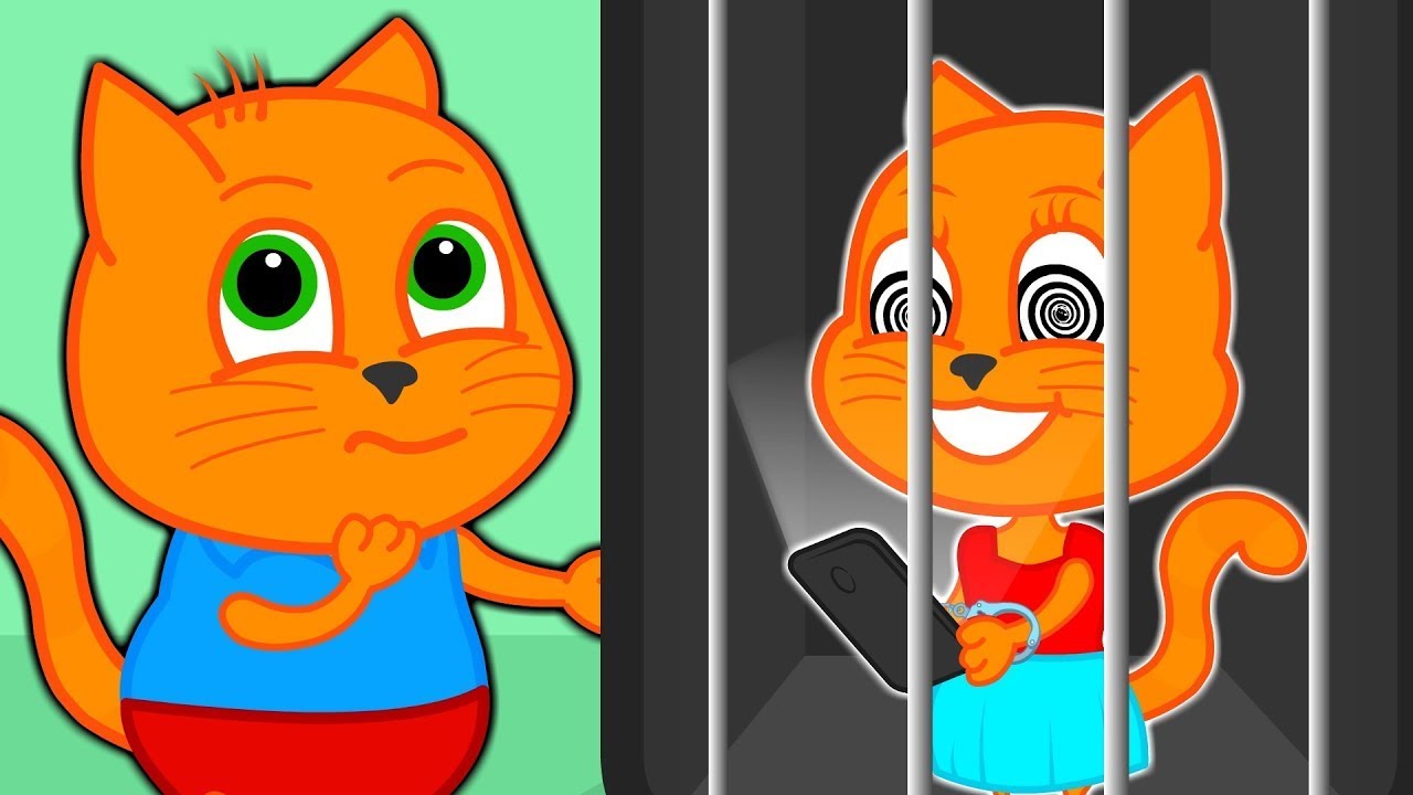🔴 Cats Family in English - Sister Cat  in Jail? | Cartoon for Kids