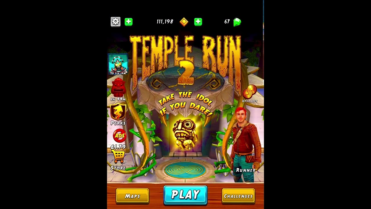 Temple run 2-gameplay of Winter wasteland❄️ and enchanted Palace