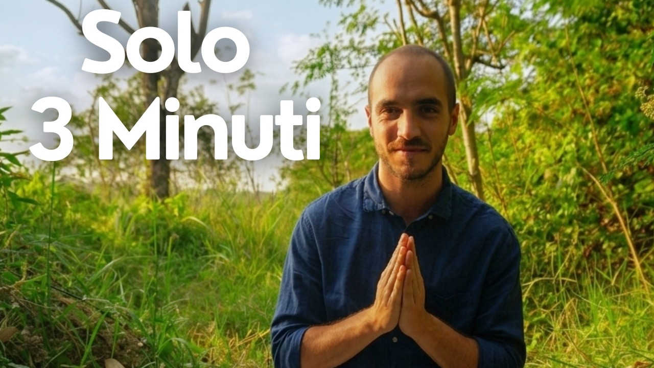 Rimuovi Ansia e Stress - 3 Minuti Meditazione Mindfulness