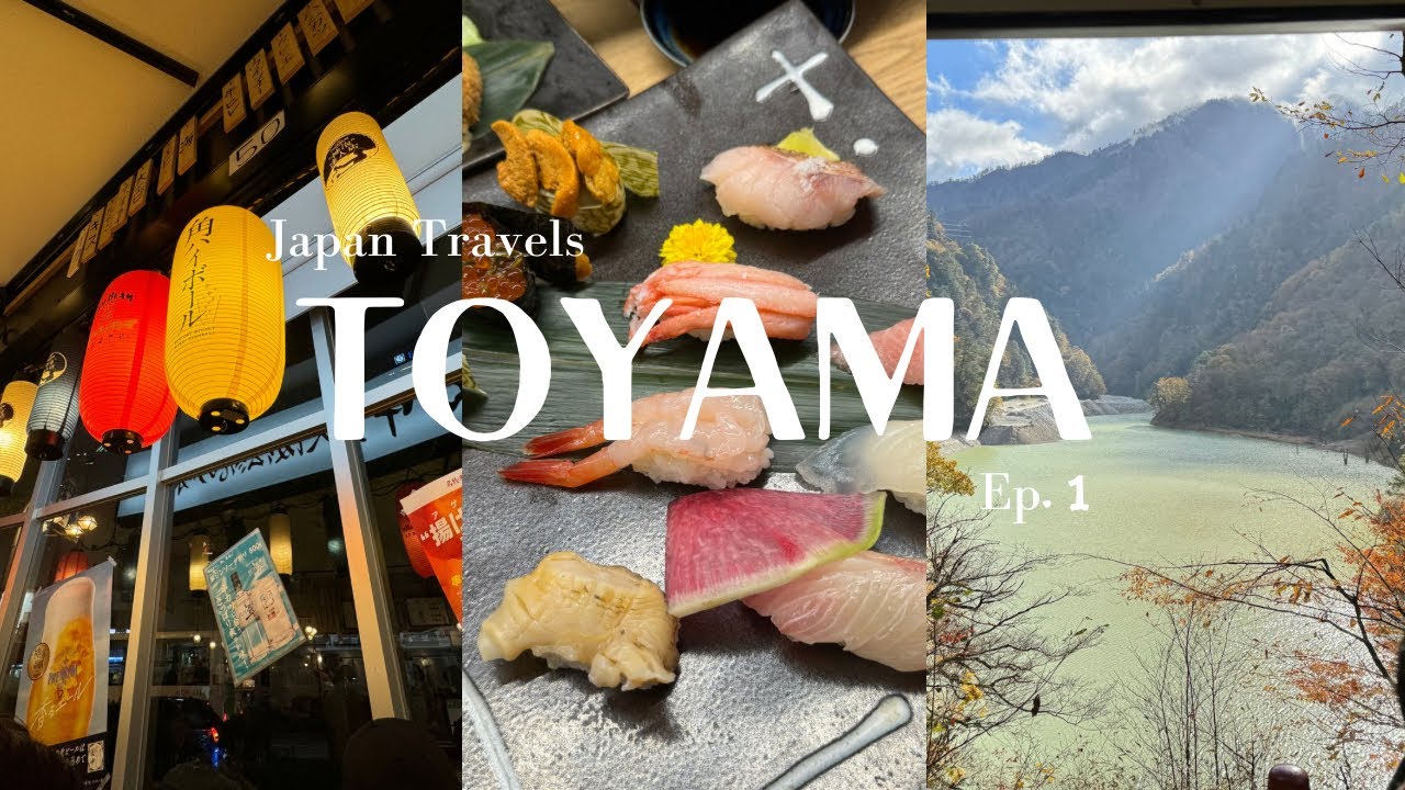 Japan vlog 🇯🇵 Pt 1| Beautiful nature view in Toyama, Kurobe Gorge Railway, Tateyama Alpine Route