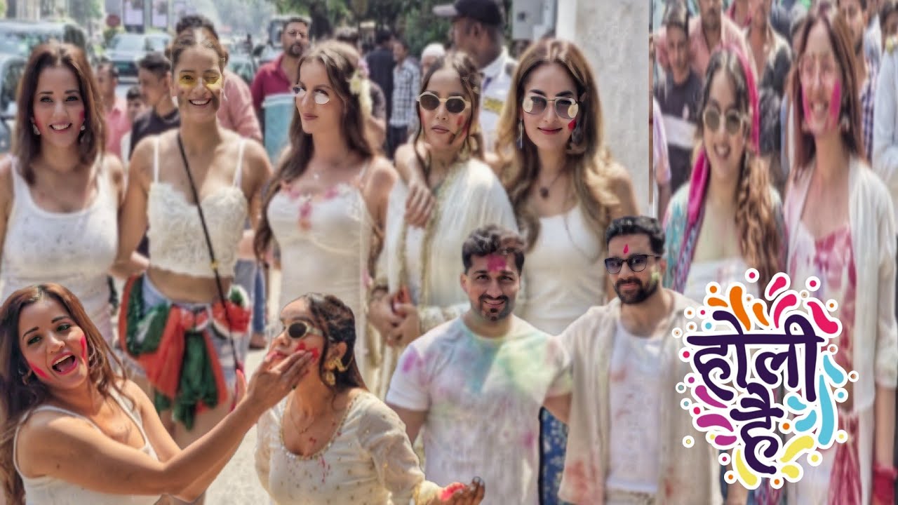 TV Stars Holi Party 2026 | Ashnoor Kaur,Manisha Rani,Farrhana Bhatt,Abhishek,Gaurav,Nehal