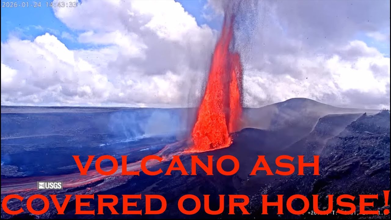 Volcano Ash Covered Our House! Kilauea Eruption Episode 41 | Organic Hawaii
