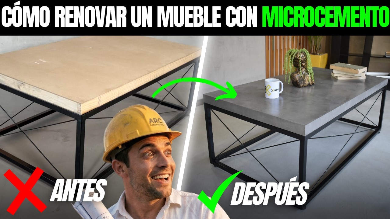 C&oacute;mo RESTAURAR un MUEBLE con MICROCEMENTO f&aacute;cilmente❗❗