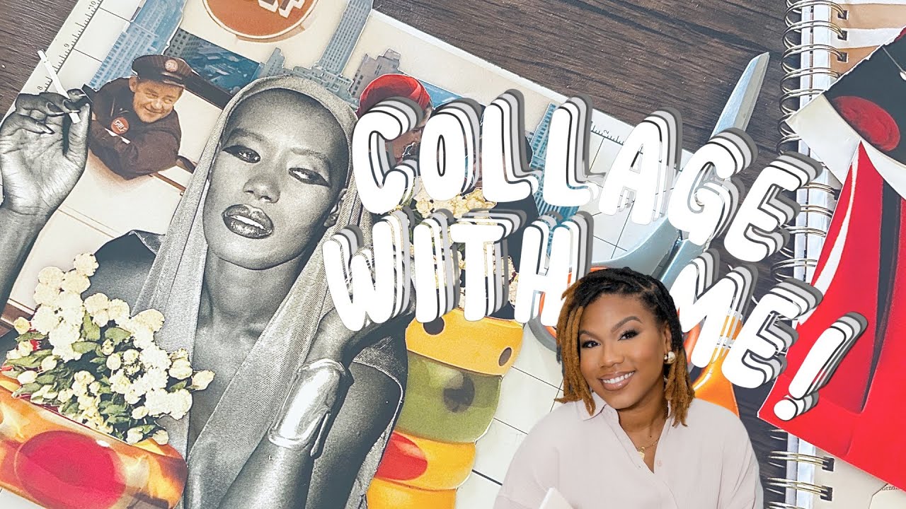Collage with Me! +Vibe | Fashion Magazine Collage Art Making Process