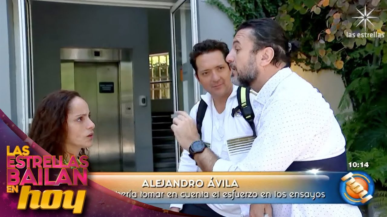 Alejandro Ávila enfrenta a Lola Cortés en los pasillos de Televisa | #LasEstrellasBailanEnHoy