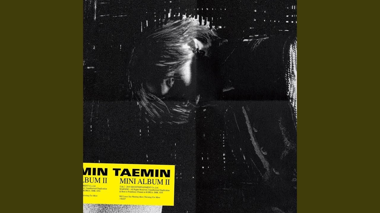 태민 TAEMIN WANT Official Instrumental (KiT Album)