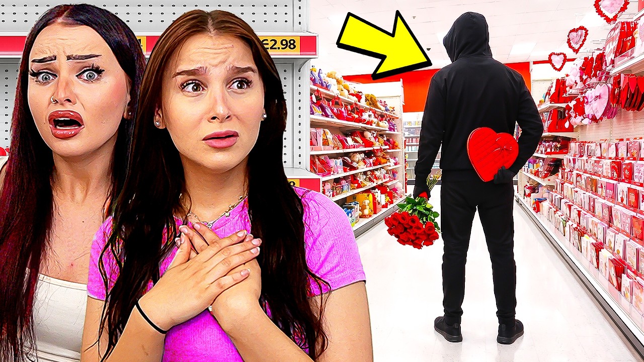 STALKER heimlich beobachten ! 🤫💔 (Valentinstag Einkauf)