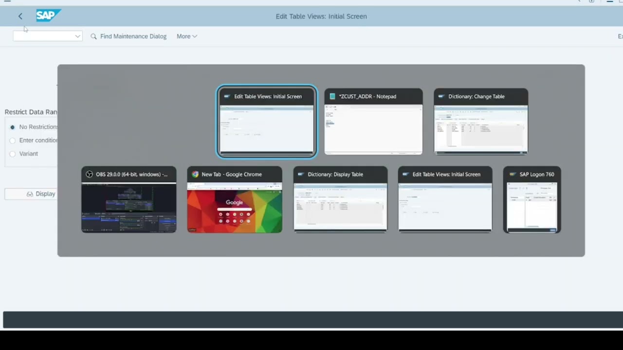 How To Create TMG Event In SE11 For Custom Table In SAP ABAP