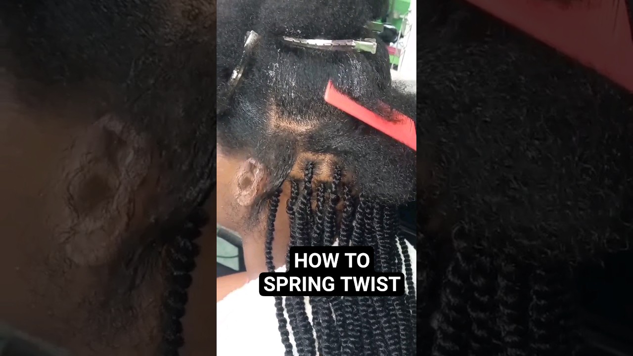 HOW TO SPRING TWIST #springtwists #twist #shorts #braids #hairtutorial