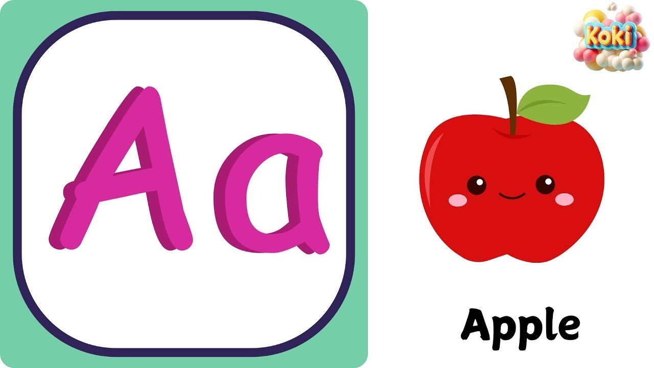 Песенка для изучения алфавита для 2-летнего ребенка | Koki TV