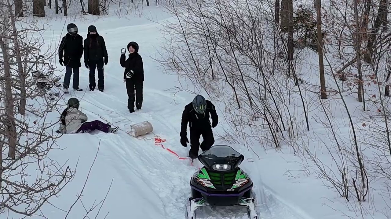 Central Kings International Students Snowmobiling and GT Snow Racers.