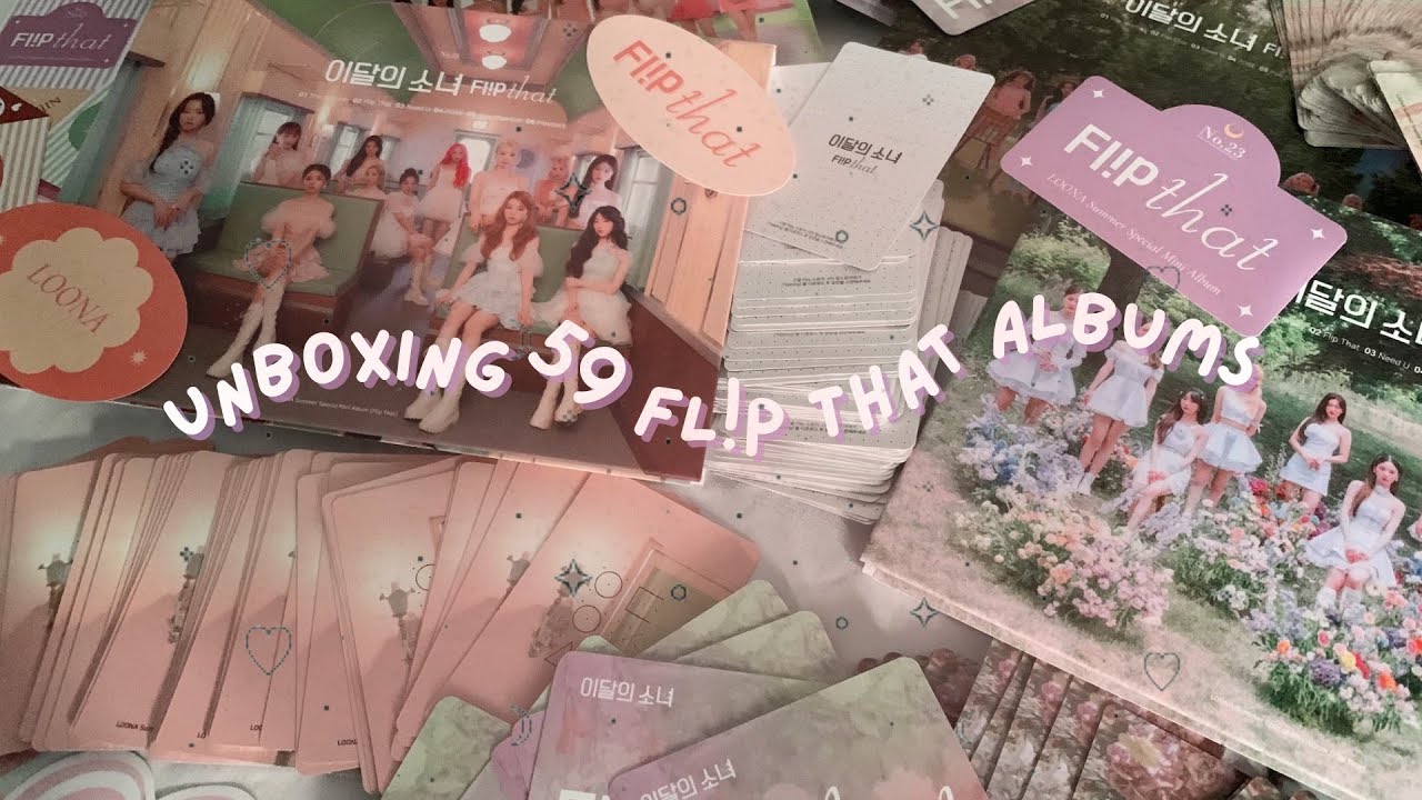 ♡ Unboxing 59 Loona Summer Special Mini Album Flip That from Ktown4u  ♡