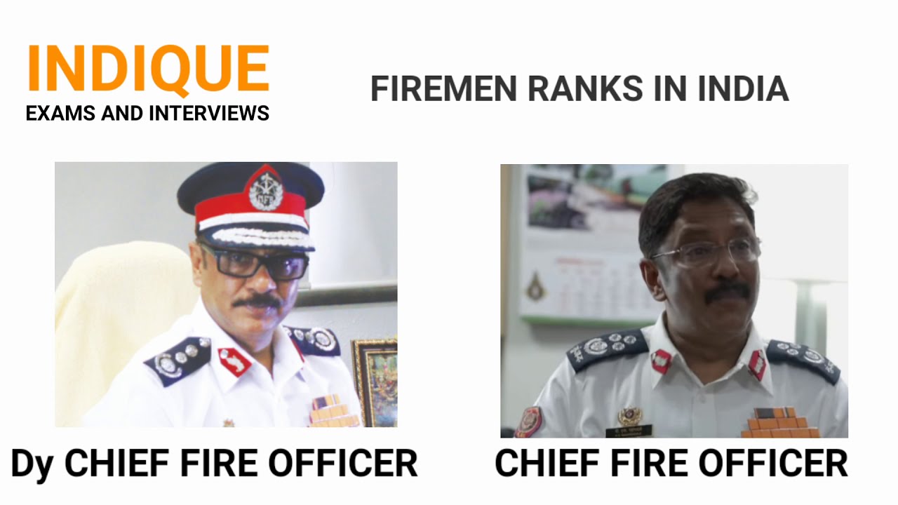Fireman Ranks in India || Fire Service Ranks and Uniform || National Fire Service College Salary