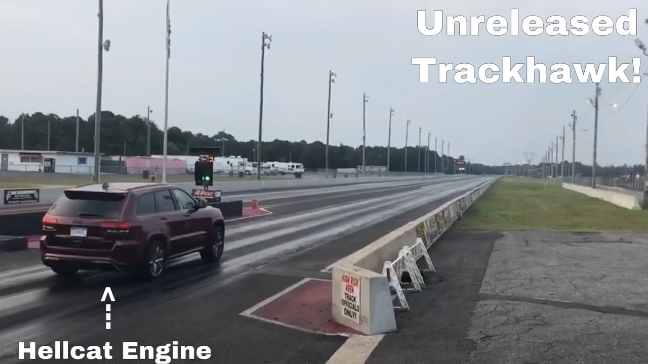 New 707 HP 2018 Grand Cherokee TRACKHAWK hits the DRAG STRIP!