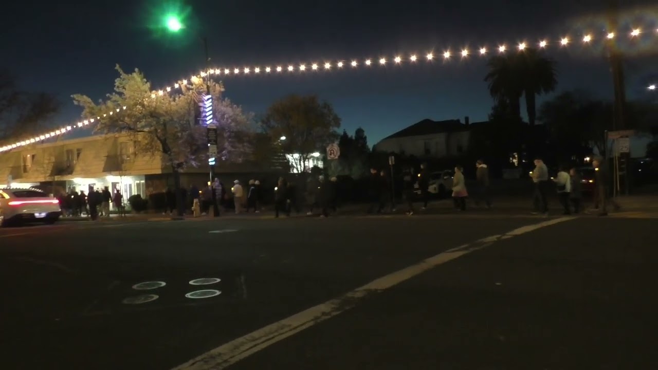 Candle llight vigil in Benicia, California