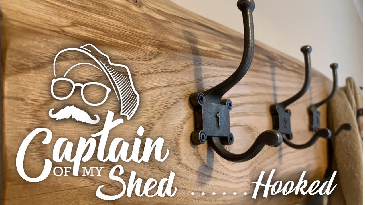 Live edge coat hooks. Rustic style coat hooks.