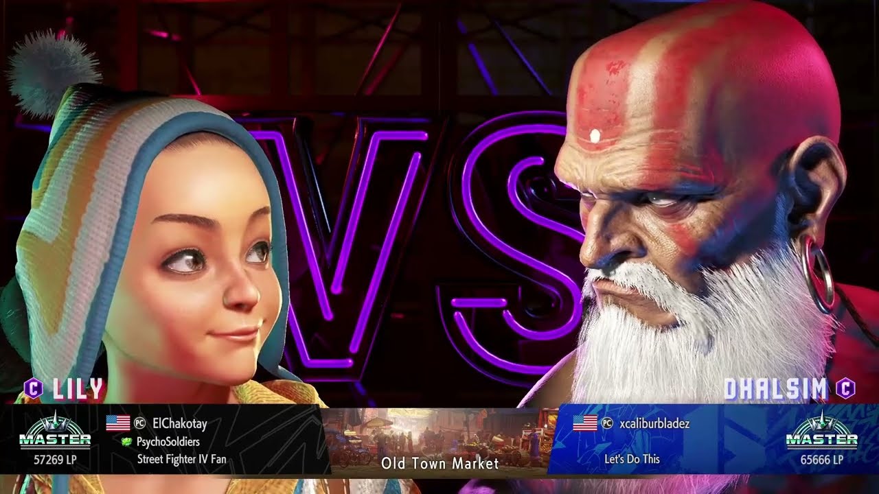 ElChakotay (Lily) vs xcaliburbladez (Dhalsim) Street Fighter 6