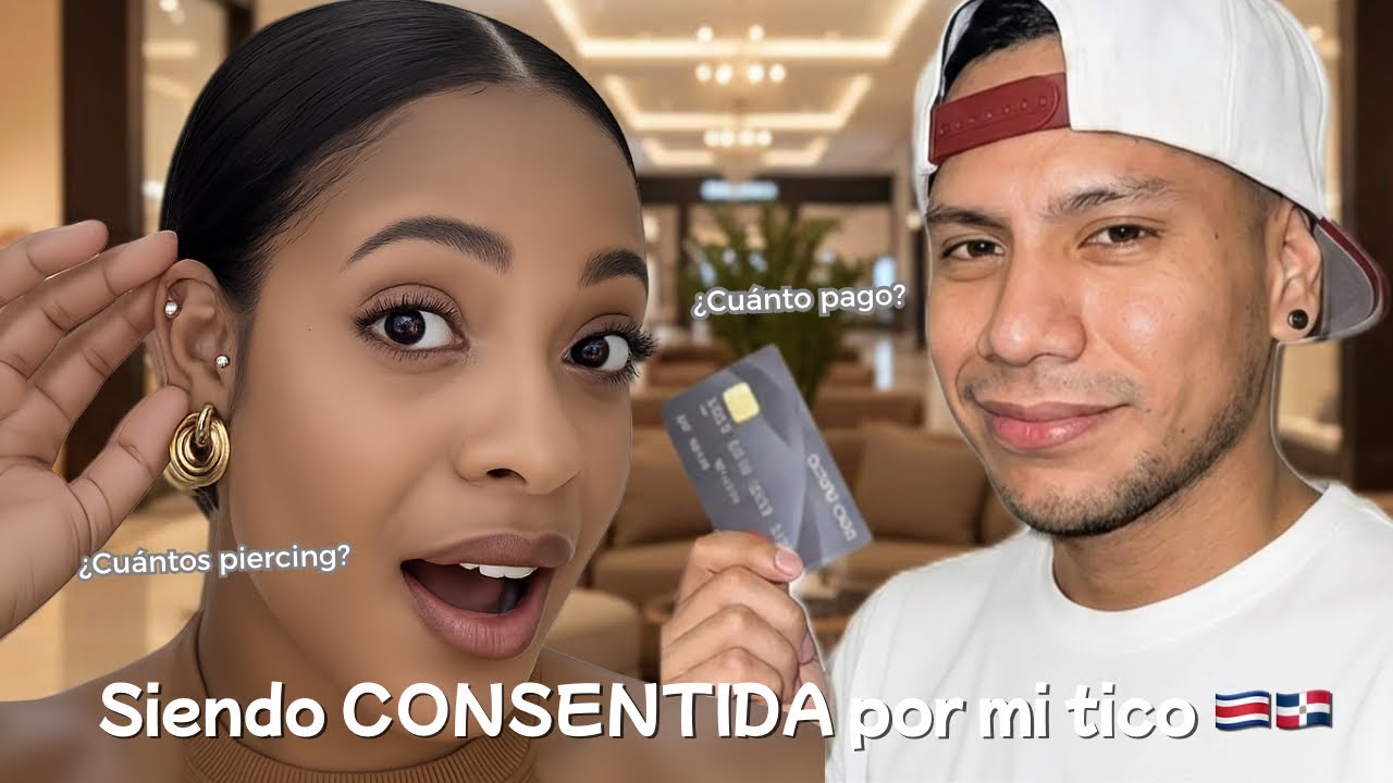 Un día siendo consentida por mi tico 🇩🇴❤️🇨🇷 | Shopping en Punta Cana | Me hice piercings 😭🙊