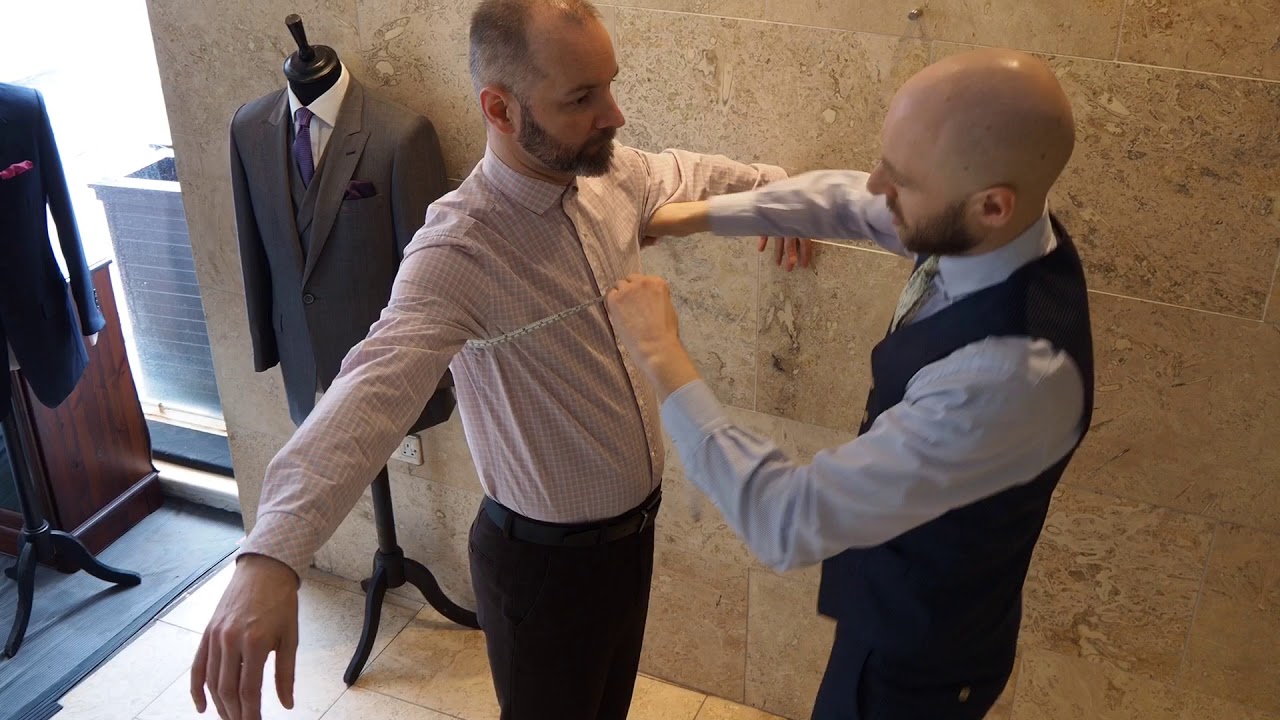 What measurements are taken for a bespoke suit? (men's/masculine block)