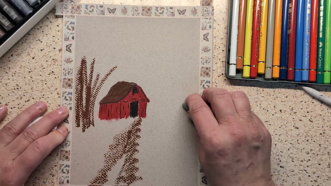 Creating art enjoying Paul Rubens Oil Pastels 