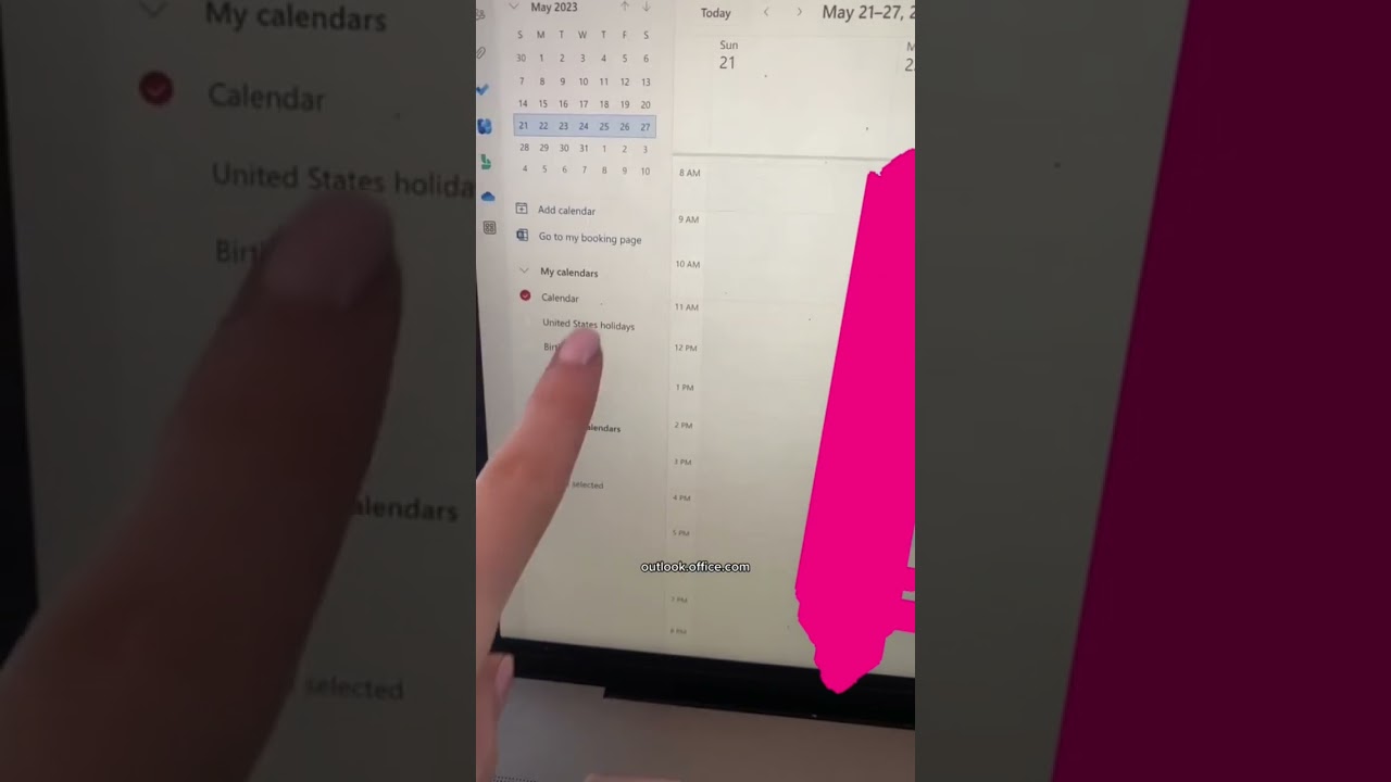 Outlook calendar tip #hackyourhr #shorts #corporate #work