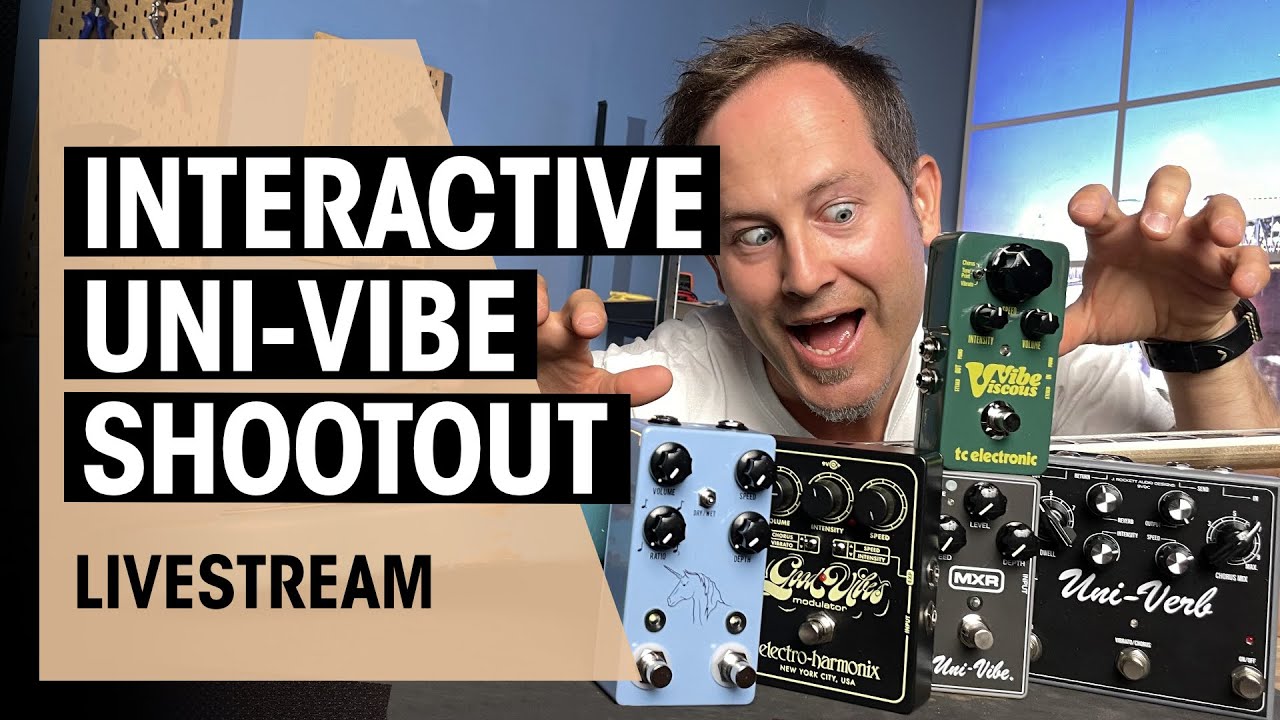 Massive Univibe Shootout With Kris | MXR, J.Rockett, JHS, Fulltone and MORE  | Thomann