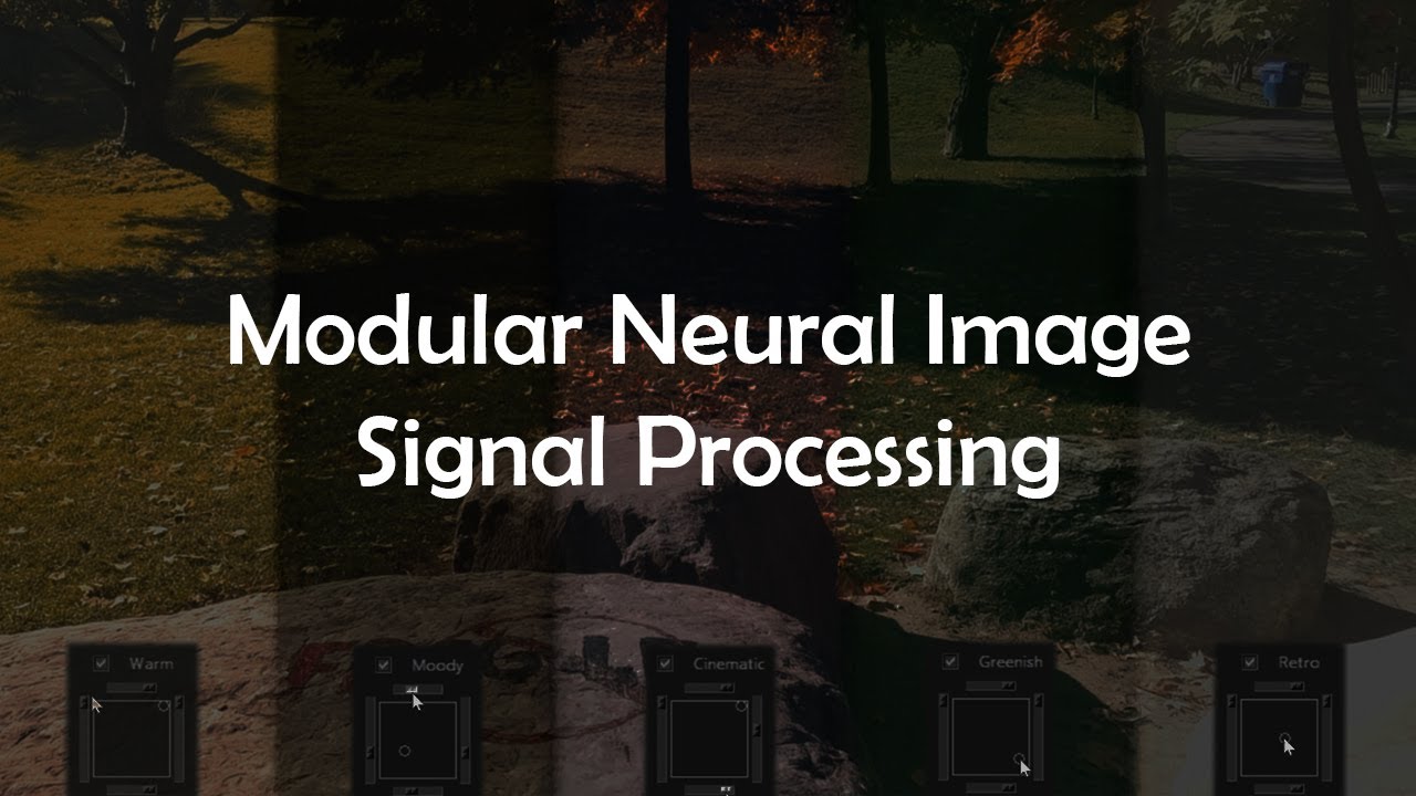 Modular Neural Image Signal Processing