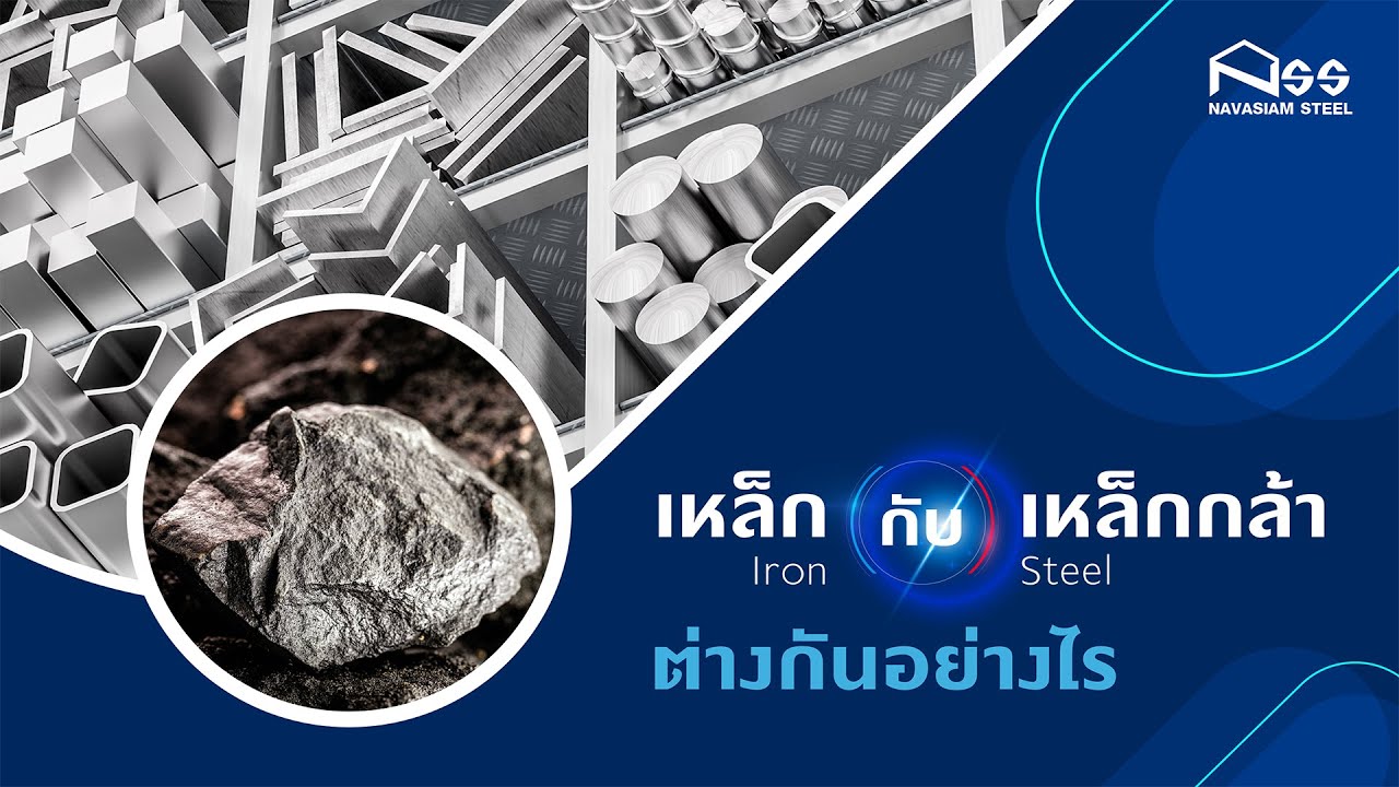 เหล็ก (iron) และ เหล็กกล้า (steel) ต่างกันอย่างไร