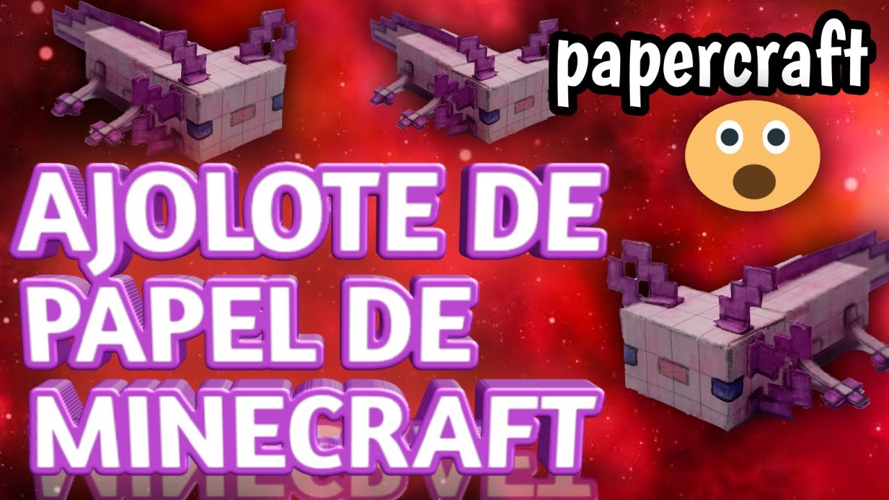 Minecraft Papercraft: cómo hacer al ajolote de papel de Minecraft súper fácil y rápido