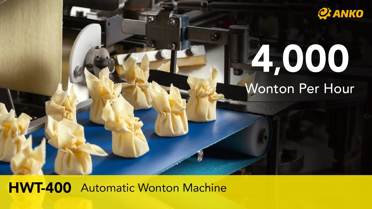 How To Make Wonton By ANKO Food Machine｜HWT-400 Automatic Wonton Machine, Wonton Maker