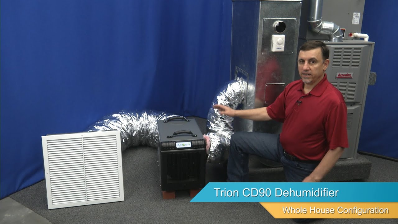 Trion CD90 Dehumidifier - Whole Home Configuration 2nd Method