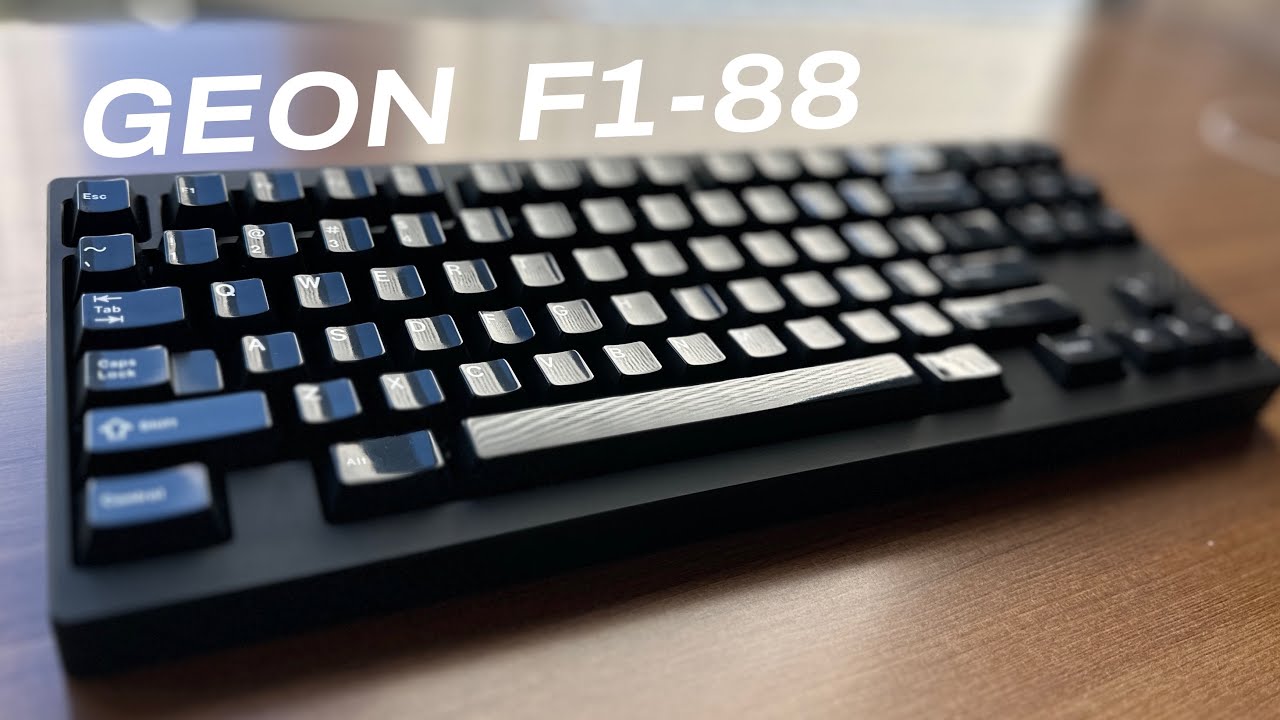 Geonworks F1-8X/F1-88 with Lubed MX Blacks V1 Aluminium plate ASMR Sound test