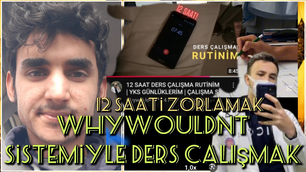 WHYWOULDNT SİSTEMİ İLE MAKİNA GİBİ ÇALIŞMAK//@whywouldnt//STUDY VLOG//12 SAATE ÇIKTIK