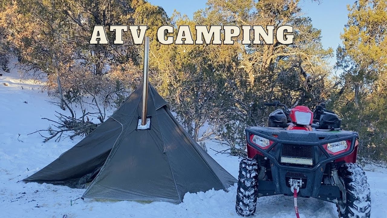 Зимний кемпинг на квадроциклах в палатке One Tigris Hot