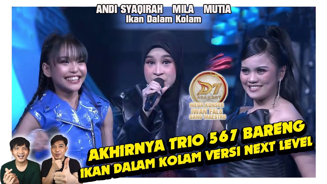 Ikan dalam kolam jadi next level. Mila, Mutia, & Andi Syaqirah. Trio 567 nih boss !!