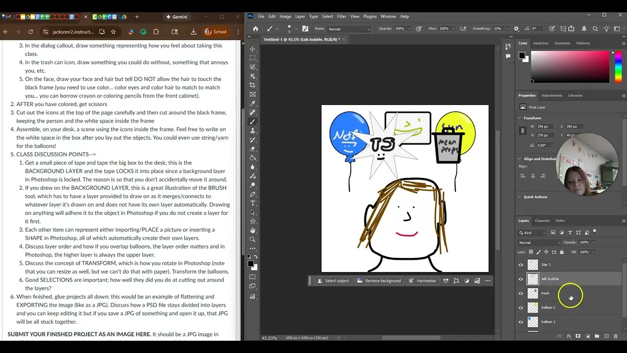 Layers of Me Photoshop Demo