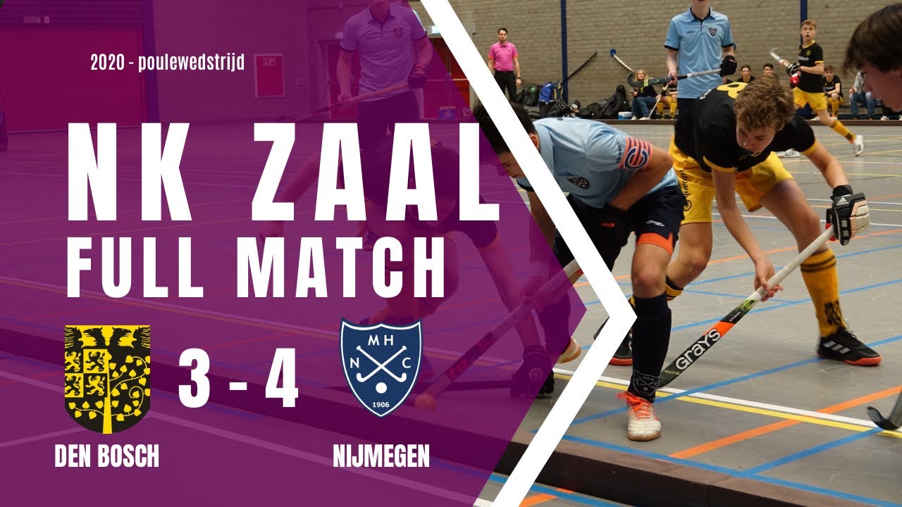 Full match | NK zaalhockey 2020 | Poulewedstrijden | JO16 | NMHC Nijmegen - HC Den Bosch: 5 - 4