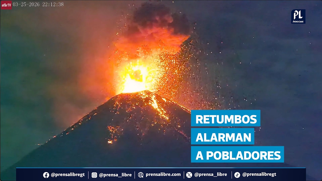 Explosiones del Volc&aacute;n de Fuego generan alerta en Sacatep&eacute;quez, Chimaltenango y Escuintla