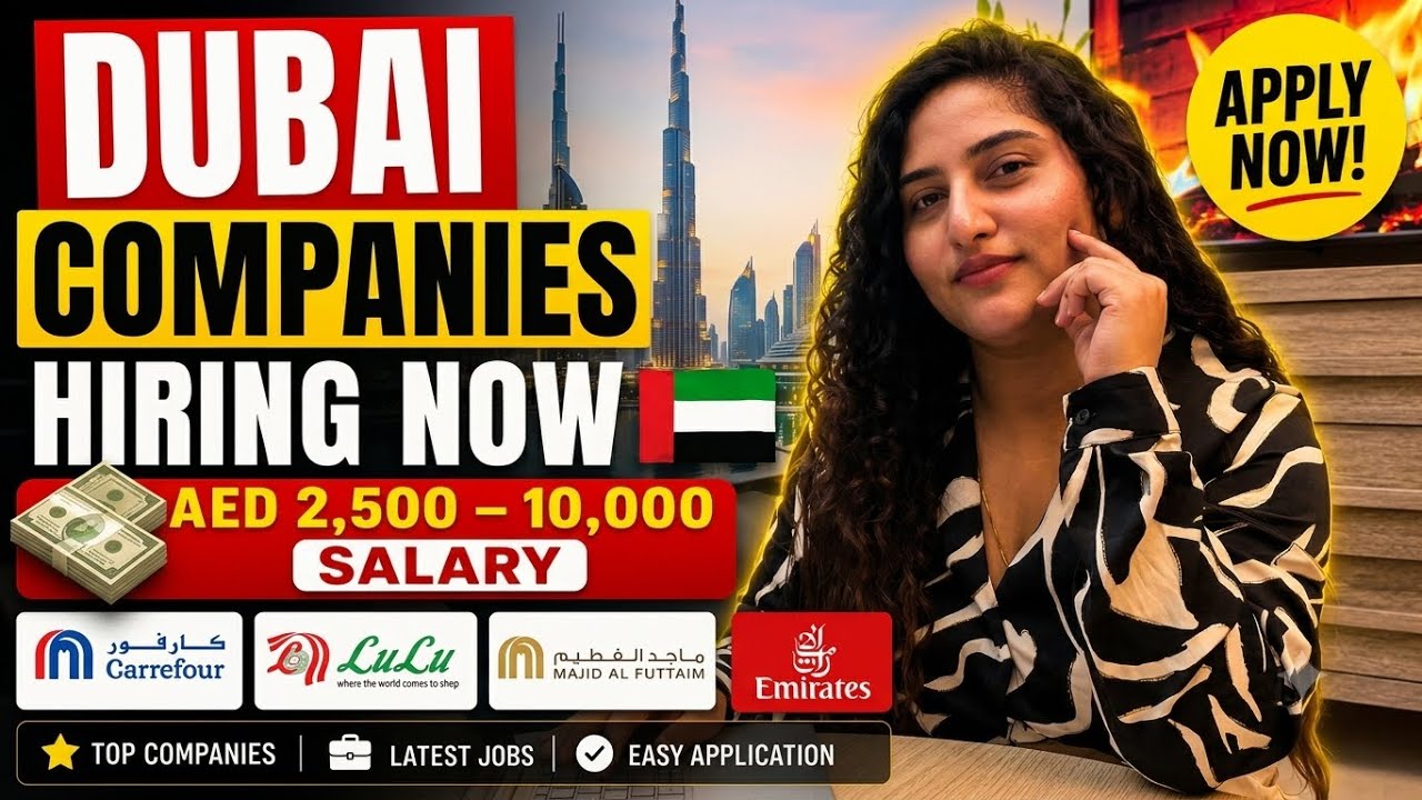 Top Dubai companies hiring in 2026 | UAE Job alerts without agents | AED 2000 - 10000