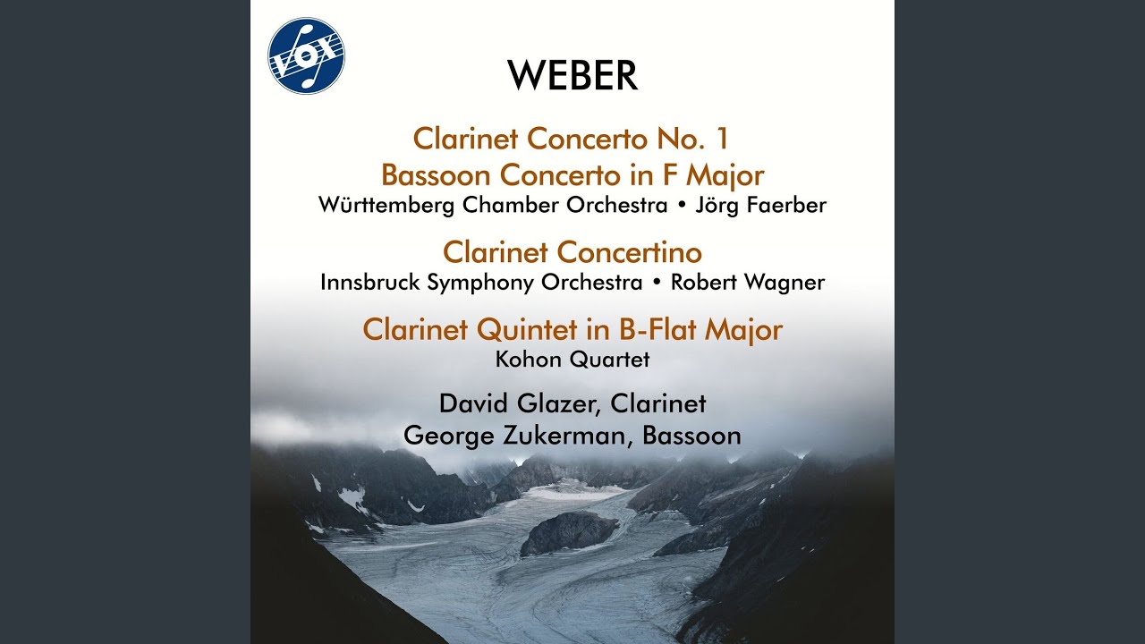 Clarinet Concertino in E-Flat Major, Op. 26, J. 109: I. Adagio ma non troppo