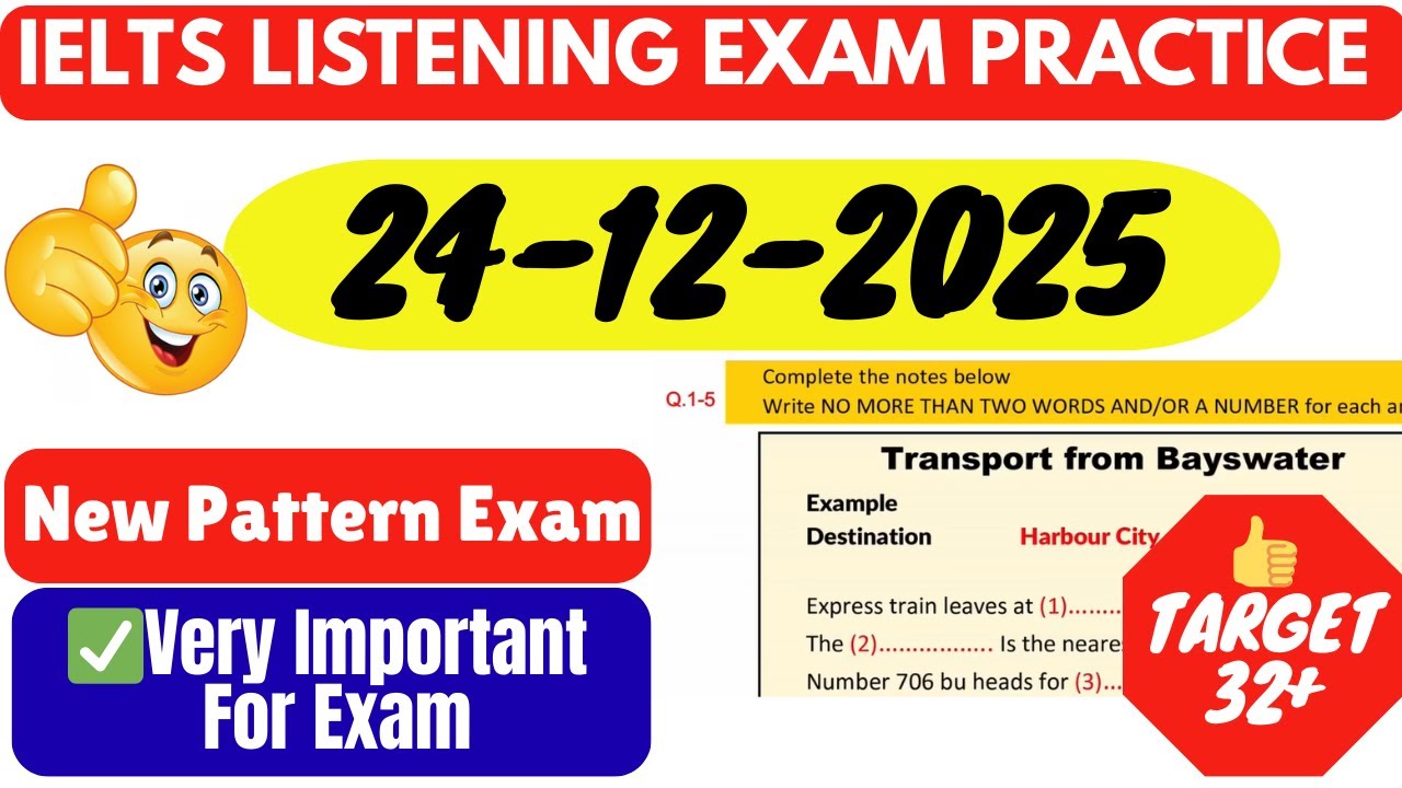 IELTS LISTENING TEST 2025 | IELTS LISTENING PRACTICE TEST WITH ANSWERS 2025