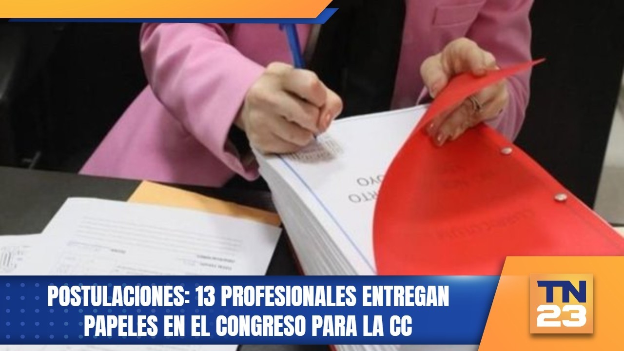 Postulaciones: 13 profesionales entregan papeles en el Congreso para la CC