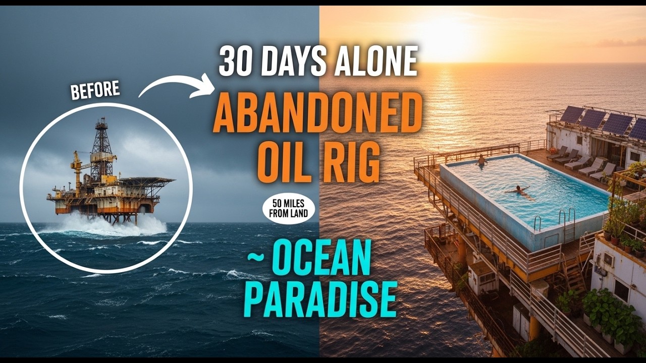 I Survived 30 Days Alone on an Abandoned Oil Rig in the Middle of the Ocean
