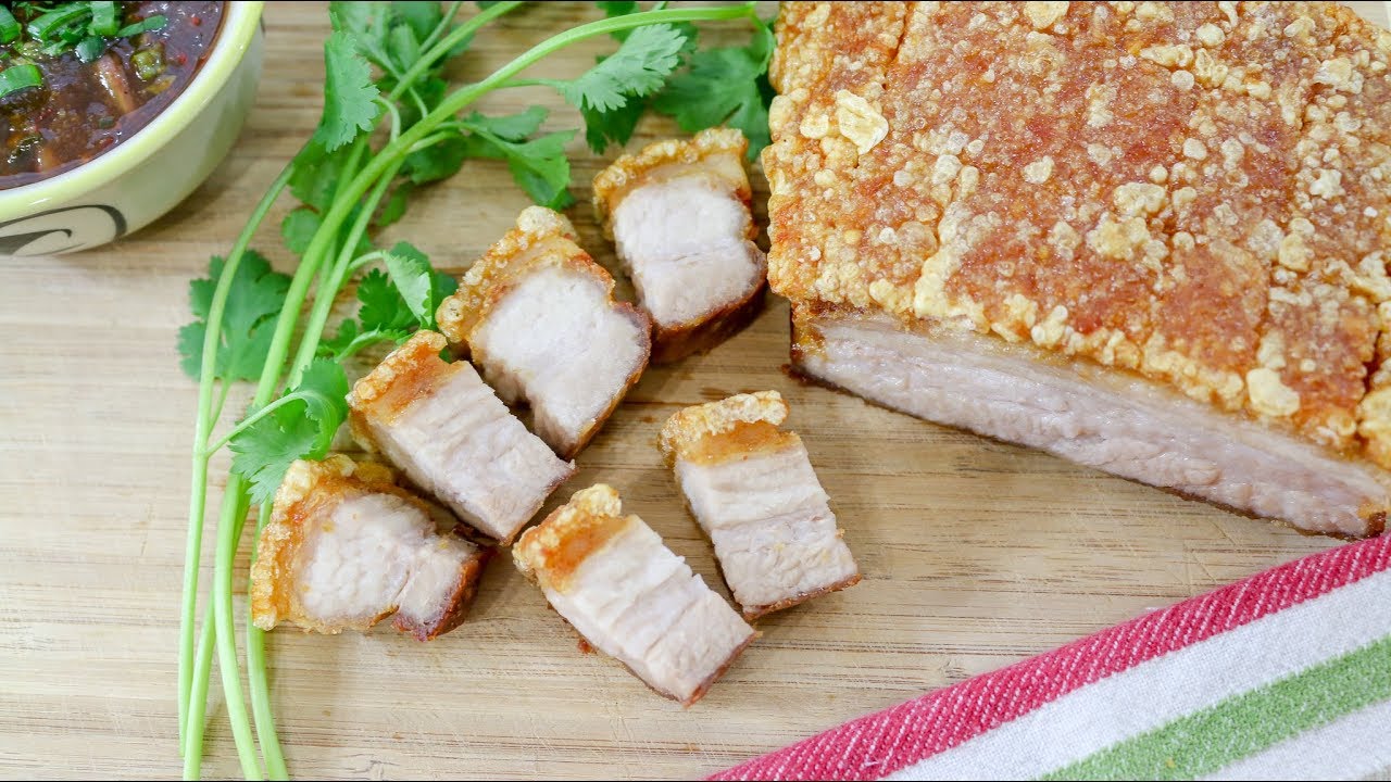 Crispy Pork Belly หมูกรอบแบบไม่ต้องตากแดด - Episode 189