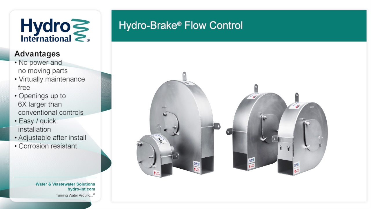 Hydro Brake Vortex Flow Control from Hydro International