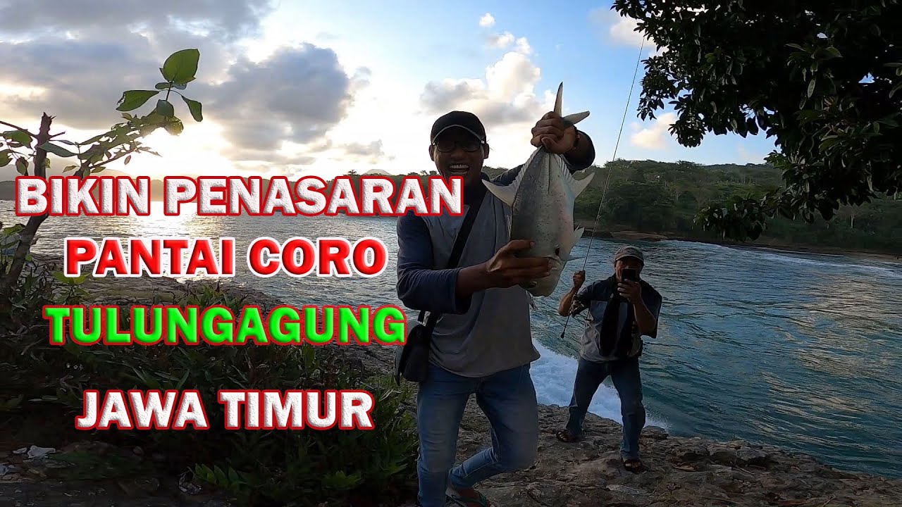 Mancing di tempat wisata pantai coro tulungagung || Jawa Timur